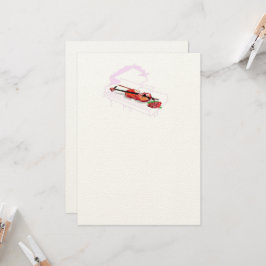 Uitnodiging tot huwelijk: Piano Violin met een Roo