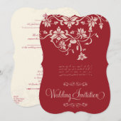 Uitnodiging tot huwelijk - Shadi-kaart (moslims hu (Voorkant / Achterkant)