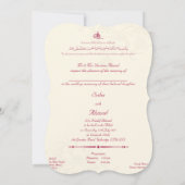 Uitnodiging tot huwelijk - Shadi-kaart (moslims hu (Achterkant)