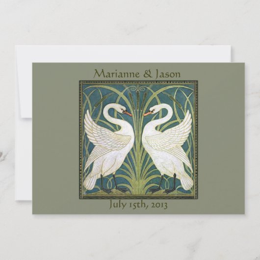 uitnodiging tot huwelijk tussen twee nieuwe lidst (Voorkant)