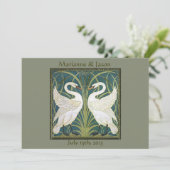  uitnodiging tot huwelijk tussen twee nieuwe lidst (Staand voorkant)