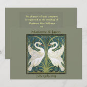 uitnodiging tot huwelijk tussen twee nieuwe lidst (Voorkant / Achterkant)