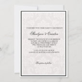 Uitnodiging tot huwelijk tussen zwarte en Paars (Achterkant)