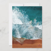 Uitnodiging tot huwelijk voor de blauwe kust van d (Achterkant)