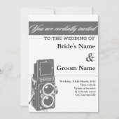 Uitnodiging tot  huwelijkscamera (Voorkant)