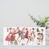 Uitnodiging tot illustratie partij (Staand voorkant)