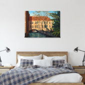 Uitnodiging tot impressionistische kunst Brugge Ca Canvas Afdruk (Insitu (Slaapkamer))
