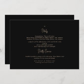 Uitnodiging tot informatie over zwarte en gouden b (Voorkant / Achterkant)