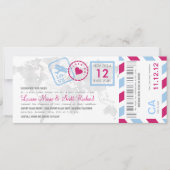 Uitnodiging tot inscheping van een vliegticket (Voorkant)