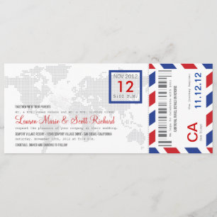 Uitnodiging tot inscheping van een vliegticket