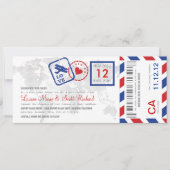 Uitnodiging tot inscheping van een vliegticket (Voorkant)