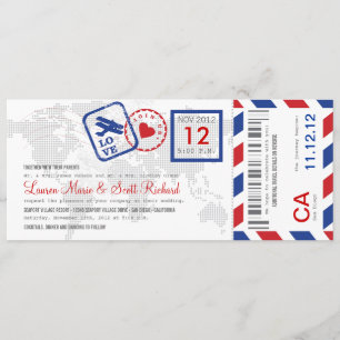 Uitnodiging tot inscheping van een vliegticket