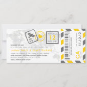 Uitnodiging tot inscheping van een vliegticket (Voorkant)