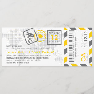 Uitnodiging tot inscheping van een vliegticket