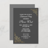  uitnodiging tot inschrijving gold filigree (Voorkant / Achterkant)