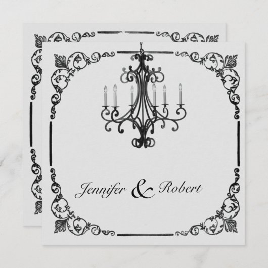 uitnodiging tot inschrijving op het huwelijk (Voorkant / Achterkant)