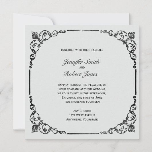 uitnodiging tot inschrijving op het huwelijk (Achterkant)