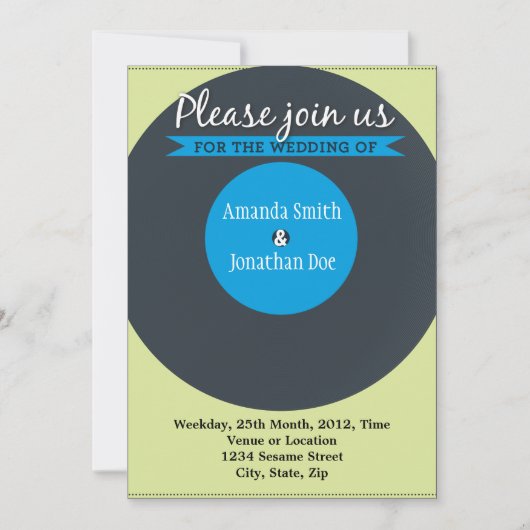 uitnodiging tot inschrijving op het huwelijk (Voorkant)