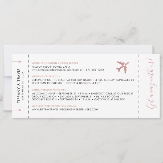 Uitnodiging tot inschrijving op het kooppas Plane (Achterkant)