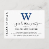 Uitnodiging tot inschrijving van de graduatieparti informatiekaartje (Voorkant)