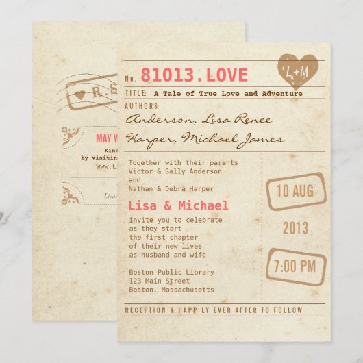 Uitnodiging tot inschrijving via  bibliotheek (Voorkant / Achterkant)