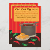 Uitnodiging tot inschrijving voor Chili Cook Off (Voorkant / Achterkant)