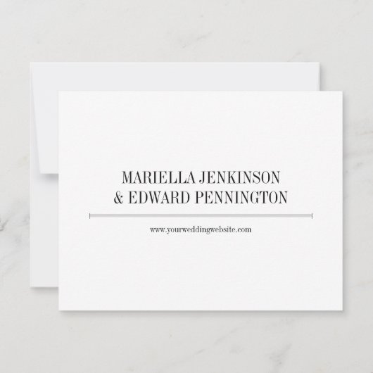 Uitnodiging tot interventie over het huwelijk van  (Achterkant)