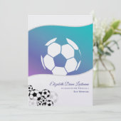 Uitnodiging tot invitatie door de voetbalsport (Staand voorkant)