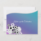 Uitnodiging tot invitatie in de voetbalbalie (Voorkant)