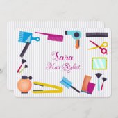 Uitnodiging tot invitatie van Beauty School Elemen (Voorkant / Achterkant)