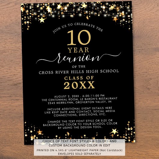 Uitnodiging tot invitatie voor Black Gold Stars va