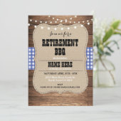 Uitnodiging tot invordering in ruste BBQ Uitnodigi (Staand voorkant)