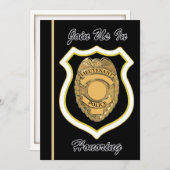 Uitnodiging tot invordering politie-luitenant (Voorkant / Achterkant)