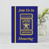 Uitnodiging tot invordering politie-luitenant (Staand voorkant)