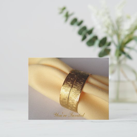 Uitnodiging tot inwendig/banket (Staand voorkant)