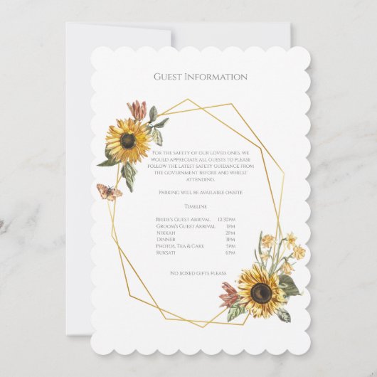 Uitnodiging tot islamitische bruiloft (Achterkant)