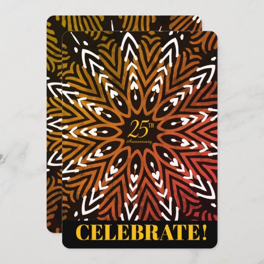 uitnodiging tot Jubileum (Voorkant / Achterkant)