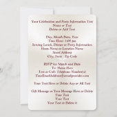 Uitnodiging tot Jubileum van de kerk of om het eve (Achterkant)