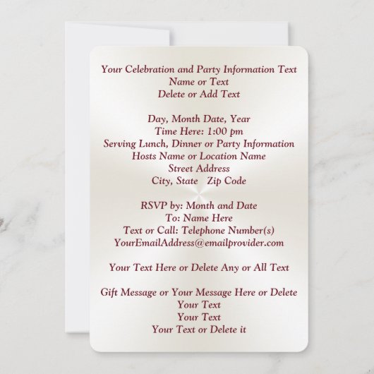 Uitnodiging tot Jubileum van de kerk of om het eve (Achterkant)