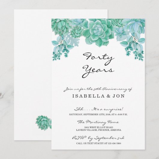 Uitnodiging tot Jubileum van de winnende weddensch (Voorkant / Achterkant)