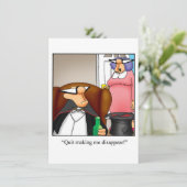 Uitnodiging tot Jubileum van Funny Wedding (Staand voorkant)