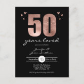 Uitnodiging tot Jubileum van vijftig jaar geliefd (Voorkant)