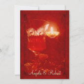 Uitnodiging tot Jubileum van wijn en kaarslicht (Voorkant)