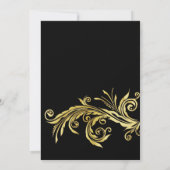 Uitnodiging tot Jubileum voor Black & Gold 50th We (Achterkant)