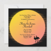 Uitnodiging tot Jubileum voor Tropical Wedding (Voorkant)