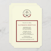 Uitnodiging tot justitieschaal (Voorkant / Achterkant)