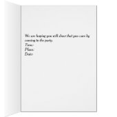 Uitnodiging tot Kaart van de partij die het hoofd  (Binnen (Rechts))