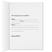 Uitnodiging tot Kaart voor Daughters Christening i (Binnen (Rechts))