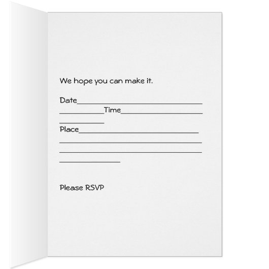 Uitnodiging tot Kaart voor Daughters Christening i (Binnen (Rechts))