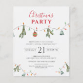 Uitnodiging tot Kantoor met kerstfeestdag (Voorkant)